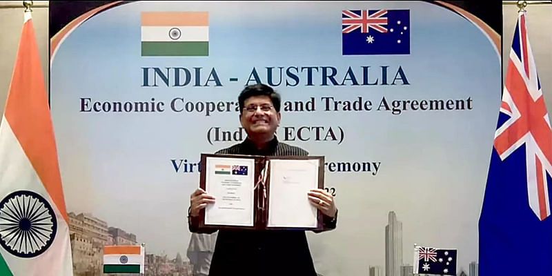 2030 तक 100 बिलियन डॉलर का हो जाएगा भारत-ऑस्ट्रेलिया व्यापार समझौता: पीयूष गोयल