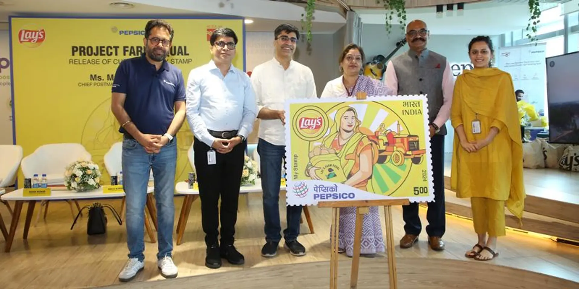 लेज़ ने भारतीय डाक विभाग के साथ मिलकर महिला किसानों के सम्मान में जारी किए कस्टमाइज्ड माई स्टैम्प