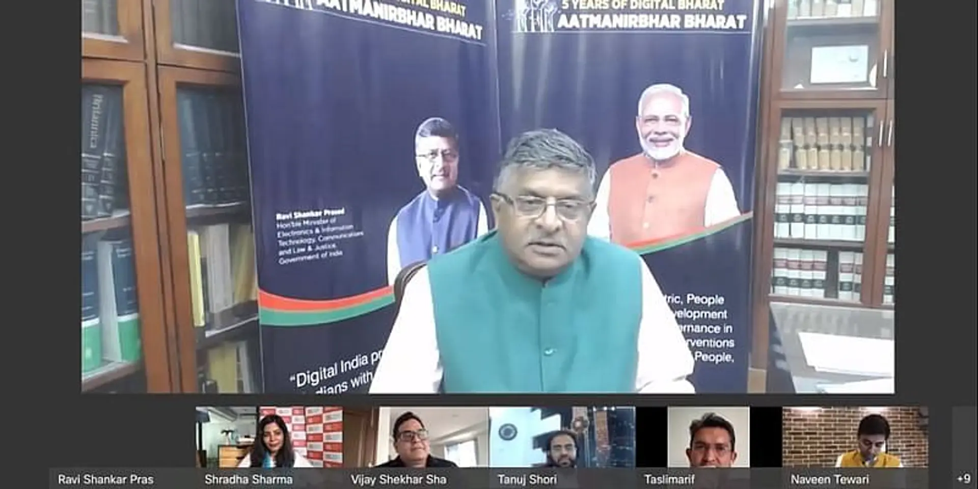 'आत्मनिर्भर भारत ही रिसर्जेंट भारत है': केंद्रीय आईटी मंत्री रविशंकर प्रसाद