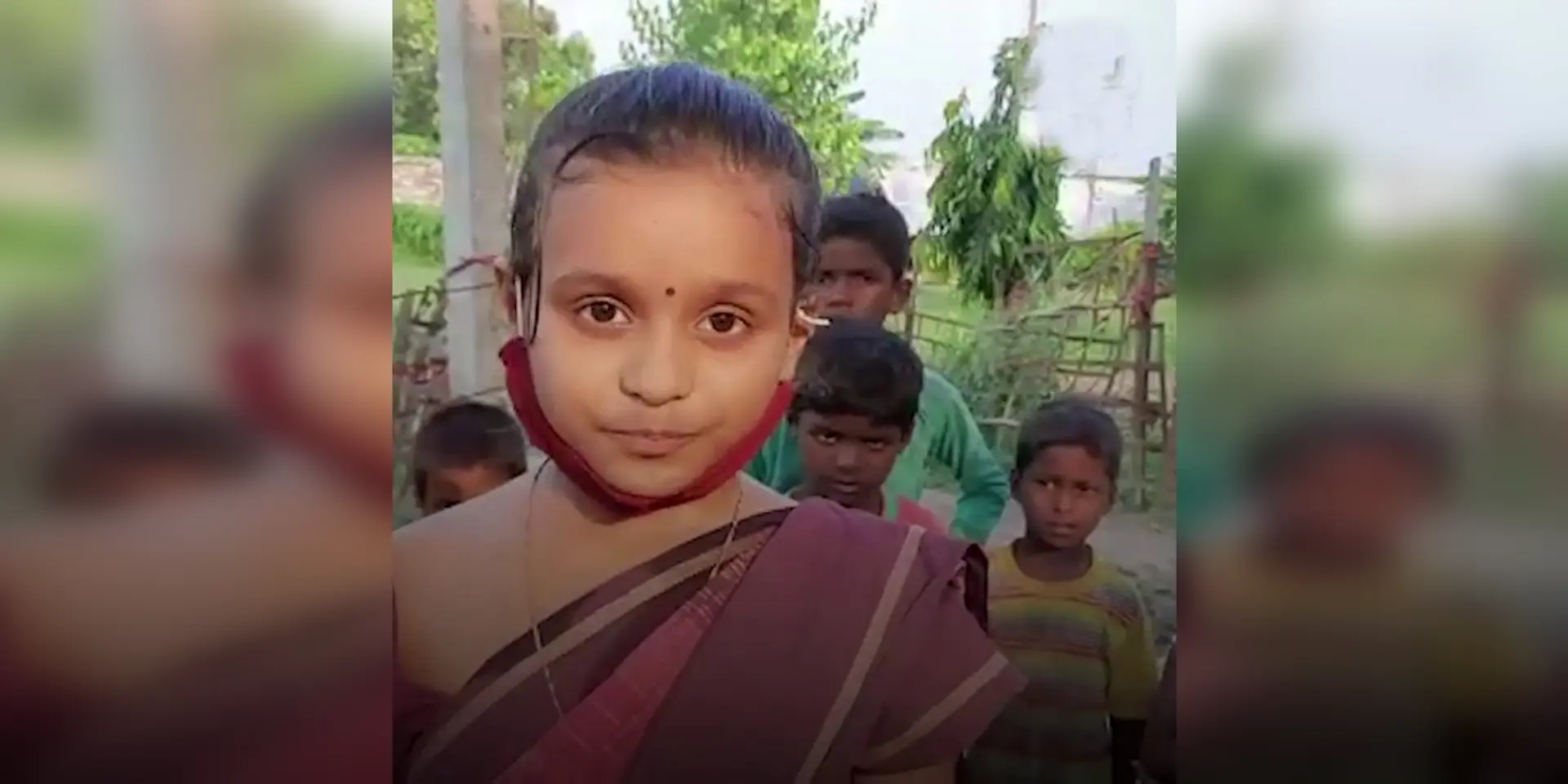 साड़ी पहनकर स्केटिंग करते हुए लोगों को कोरोना वैक्सीन के प्रति जागरूक कर रही हैं 11 साल की श्री