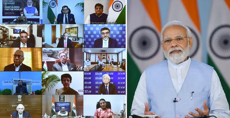 प्रधानमंत्री नरेन्द्र मोदी ने DPIIT द्वारा आयोजित बजट - उपरांत वेबिनार को संबोधित किया
