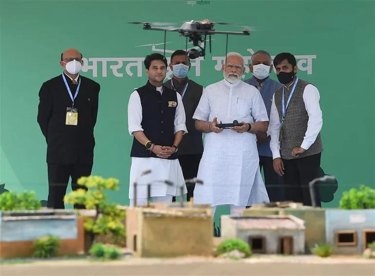today-we-are-making-technology-available-to-common-man-first-says-pm-modi-bharat-drone-mahotsav-2022