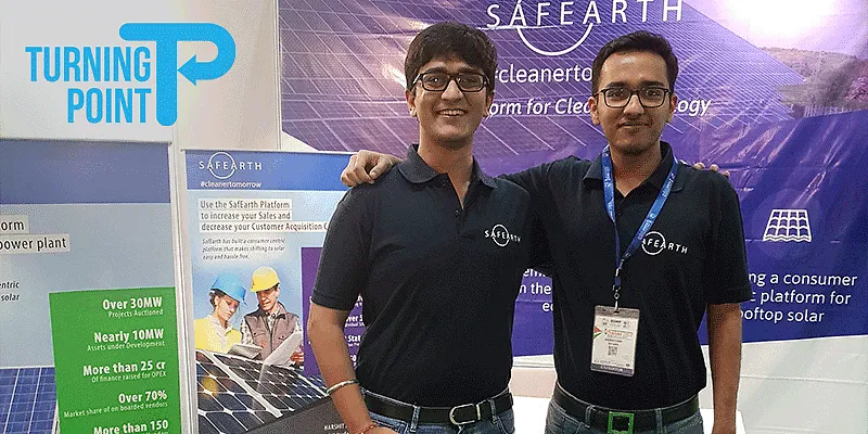 SafEarth के फाउंडर्स हर्षित पोद्दार और अनुव्रत साबू