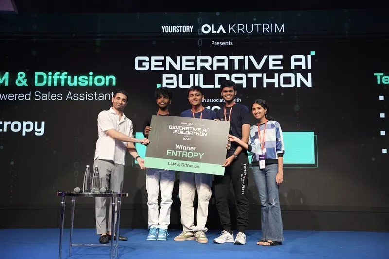 Team Entropy, winners of the Gen AI Buildathon (LLM & Diffusion category)