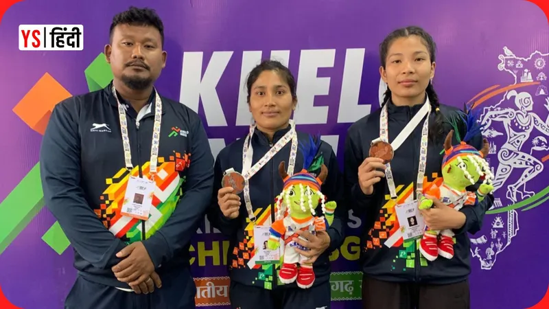 Debi Daimiri with coach Anustup Narah (left)