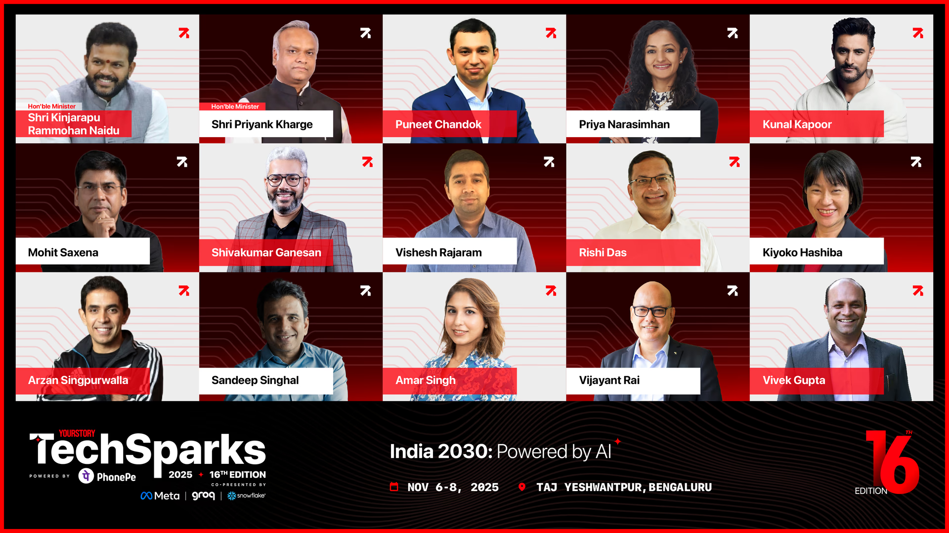 TechSparks 2025: किंजरापु राम मोहन नायडू, प्रियांक खड़गे, कुणाल कपूर समेत भारत के AI भविष्य को दिशा देंगे ये दिग्गज!
