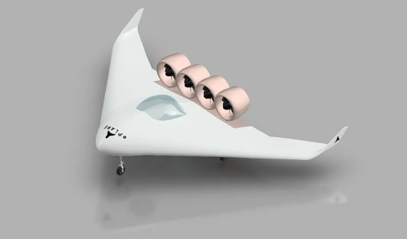 टीईसी के e200 की कॉन्सेप्चुअल ड्राइंग [इमेज क्रेडिट: द ईप्लेन कंपनी]