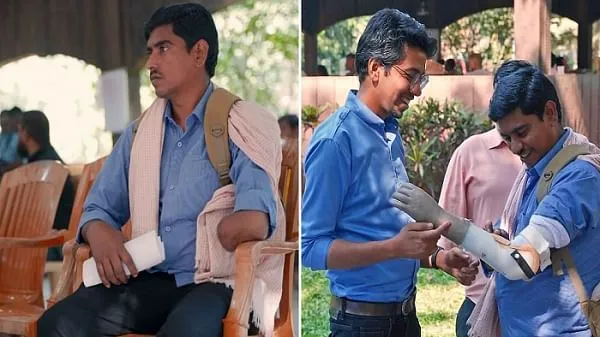पहले और बाद में - कृत्रिम बांह प्राप्त करने वालों में से एक 