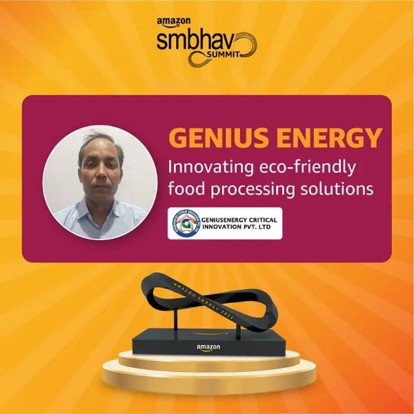 Subhash Ola, Geniusenergy Critical Innovation Pvt Ltd, Amazon Smbhav Entrepreneurship Challenge 2022, Start-up of the Year award