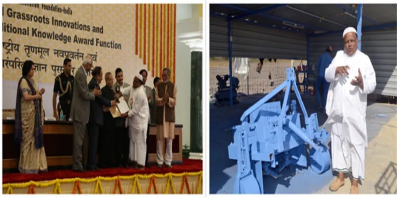 अब्दुल खादर नादकत्तिन को भारत के तत्कालीन राष्ट्रपति प्रणब मुखर्जी के हाथों NIF के 8वें राष्ट्रीय ग्रासरूट इनोवेशन एंड आउटस्टैंडिंग ट्रेडिशनल नॉलेज अवार्ड्स के दौरान लाइफटाइम अचीवमेंट अवार्ड से सम्मानित करते हुए