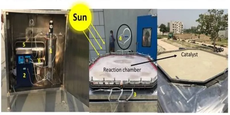 INST मोहाली में तैयार किये गये बड़े पैमाने के प्रोटोटाइप रियेक्टर के इस्तेमाल से प्राकृतिक रुप से मिलने वाले सूर्य के प्रकाश द्वारा हाइड्रोजन उत्पादन  