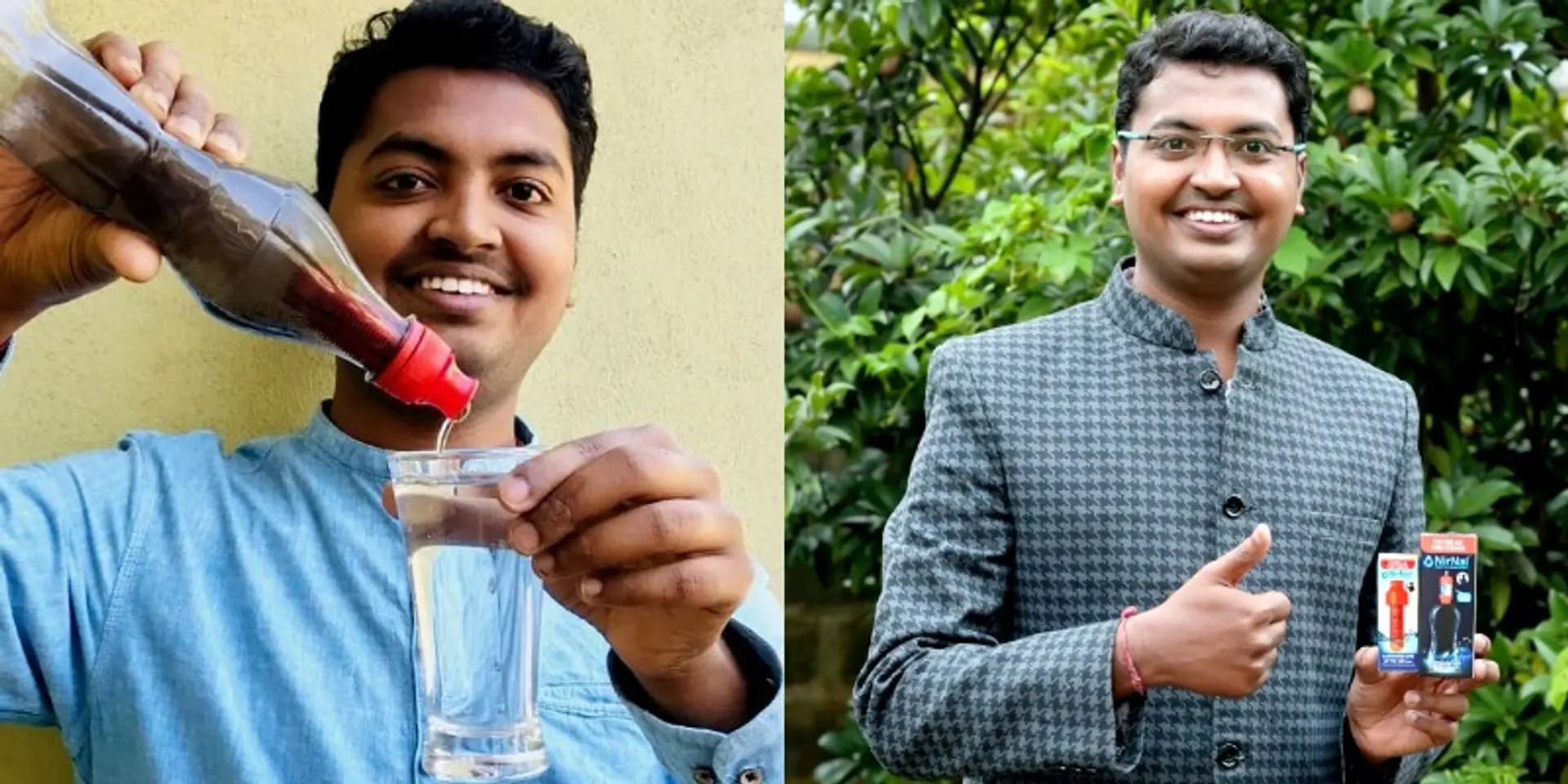 इस शख्स ने बनाया है 20 रुपये कीमत का वाटर प्यूरिफायर, बेहद गंदे पानी को फौरन कर देता है पीने लायक एकदम साफ