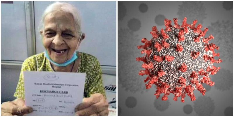 महाराष्ट्र में 106 वर्षीय महिला ने कोरोना को दी मात, डिस्चार्ज प्रमाणपत्र दिखाकर जताई खुशी