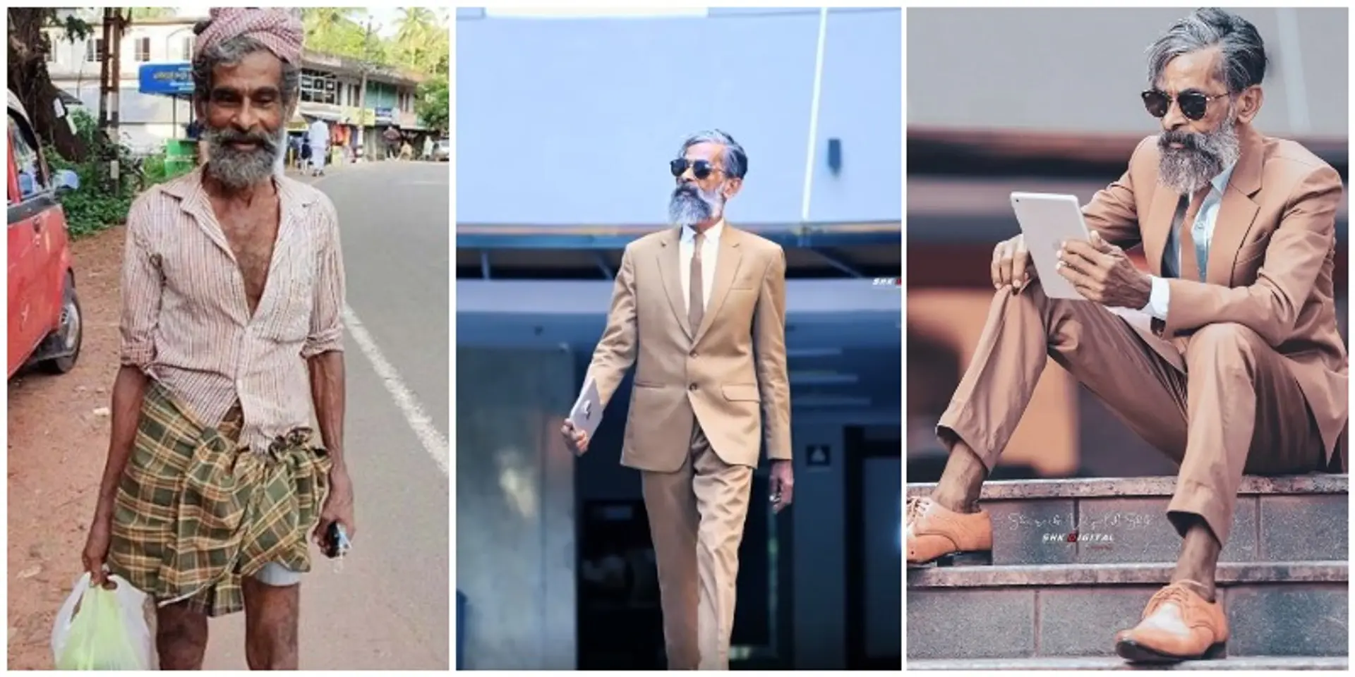 सोशल मीडिया का पावर: 60 साल का दिहाड़ी मजदूर बना मॉडल