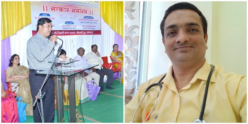 (L-R) डॉ. गणेश राख और 'बेटी बचाओ जन आंदेलन' के राष्ट्रीय मार्गदर्शक डॉ. प्रमोद लोहार