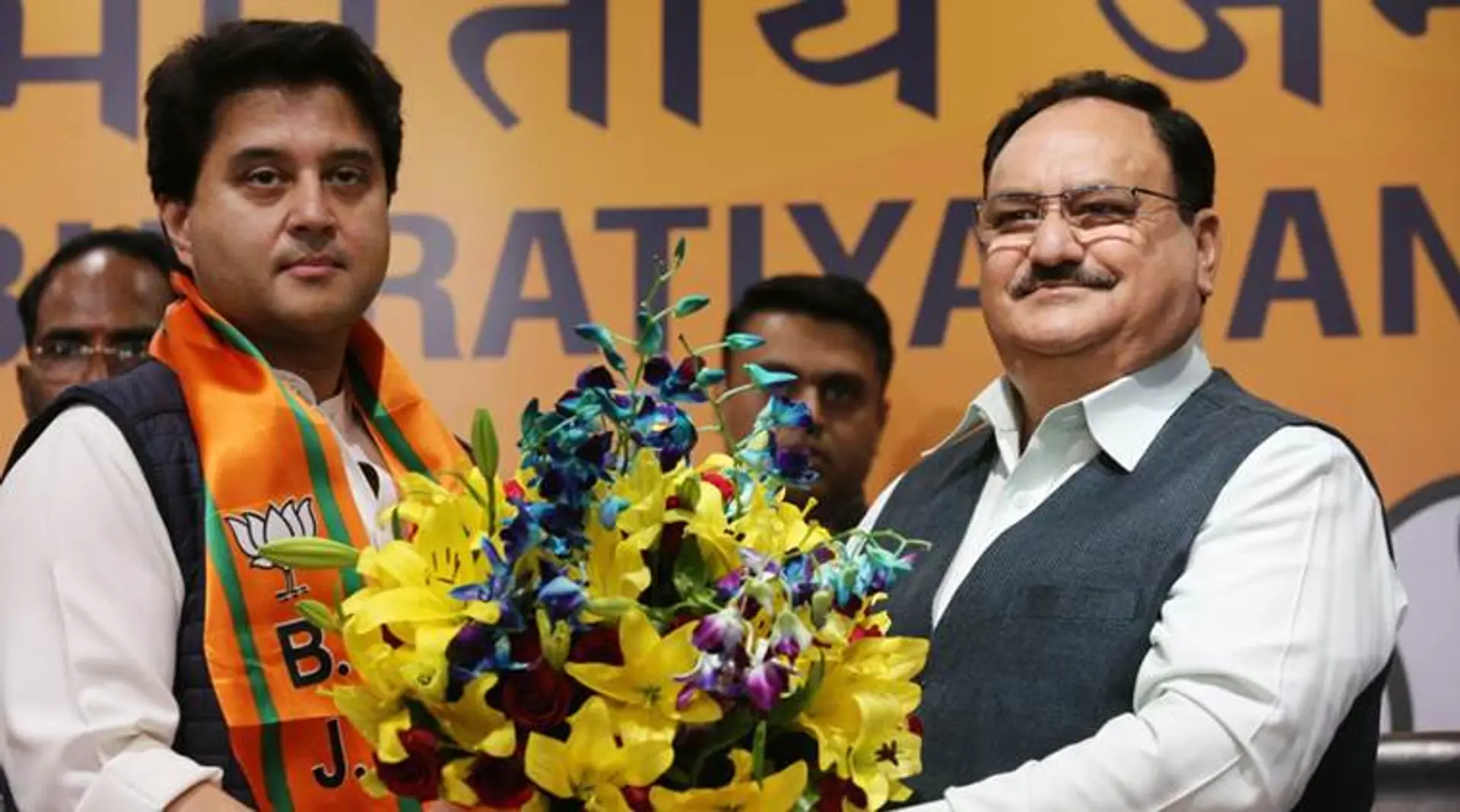 भाजपा में शामिल हुए ज्योतिरादित्य सिंधिया, जेपी नड्डा ने दिलायी पार्टी की सदस्यता