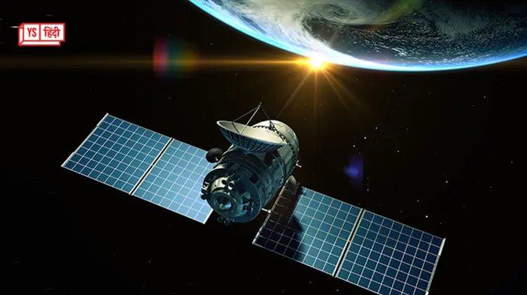 ISRO logo and Satellite