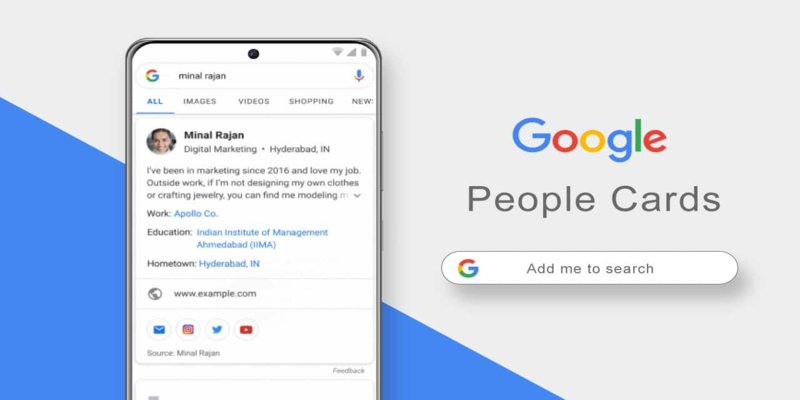 Google People Cards: अब गूगल के जरिये बनाएं अपना वर्चुअल विजिटिंग कार्ड और बढ़ाएं अपनी ऑनलाइन पहुँच