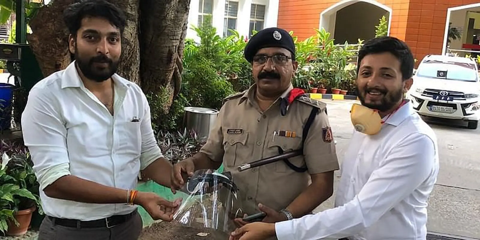 बेंगलुरु स्थित स्टार्टअप ने विकसित की N-95 लेयर के साथ 3डी प्रिंटेड शील्ड