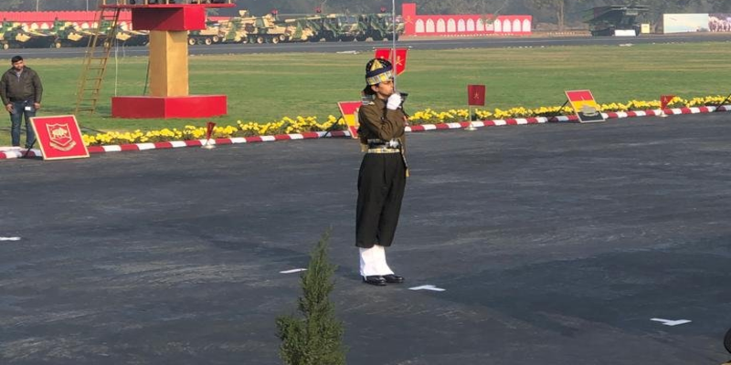 कैप्टन तानिया शेरगिल ने सैन्य दिवस पर की परेड की अगुवाई, गणतन्त्र दिवस पर भी करेंगी नेतृत्व