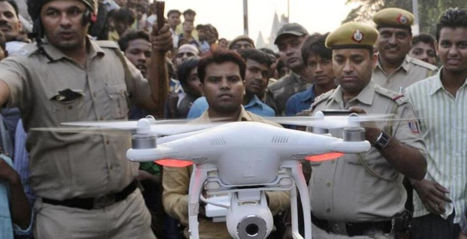 विरोध प्रदर्शन के बीच दिल्ली पुलिस ने ड्रोन से की निगरानी, पकड़े जाएंगे शरारती तत्व