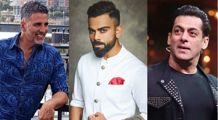 कोहली ने सलमान को पछाड़ा, कमाई में बने नंबर वन
