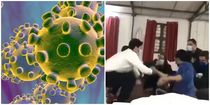 चीन से वापस लौटे भारतीय कोरोना वायरस आइसोलेशन कैंप में नाचते हुए नज़र आ रहे हैं।