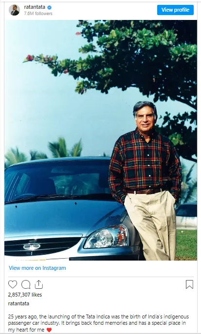 tata-indica-ratan-tata-shares-memory-of-indica-car-launched-25-years-back
