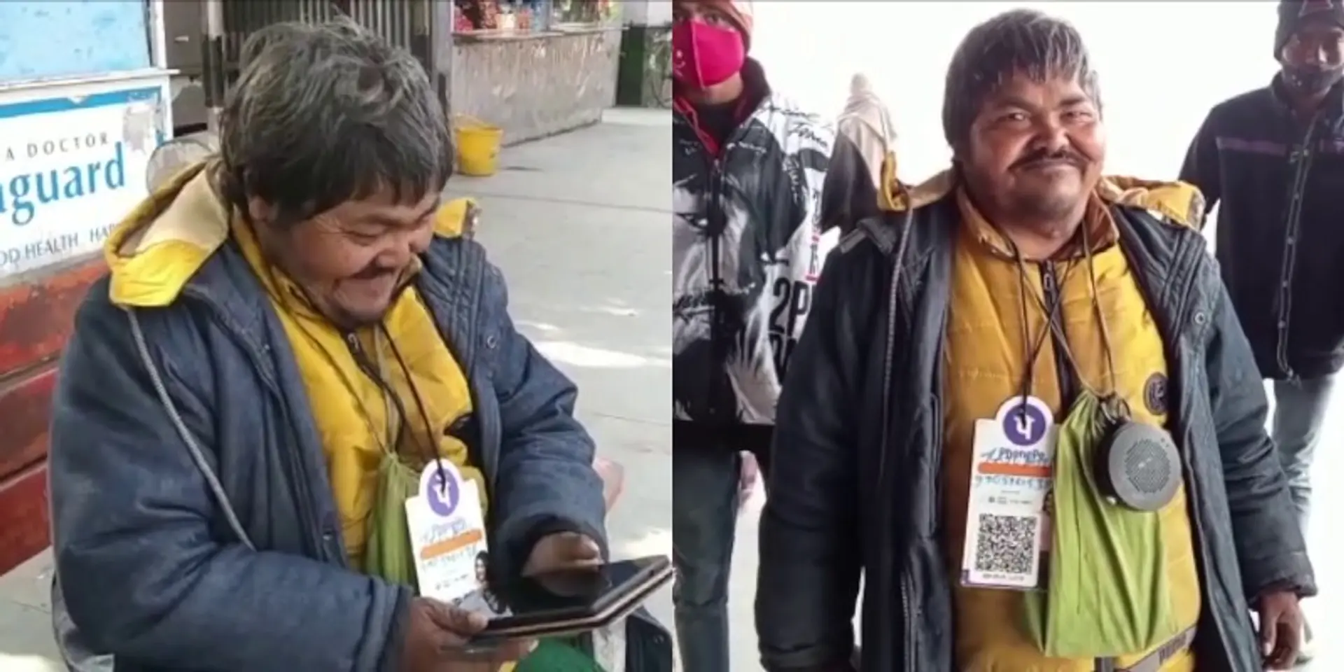 डिजिटल पेमेंट लेता है ये भिखारी, सोशल मीडिया पर वायरल हुआ भीख मांगने का यह अनोखा तरीका