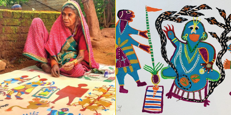 इटली और फ्रांस की प्रदर्शनियों में 80 वर्षीय आदिवासी जुधैया बाई की पेंटिंग