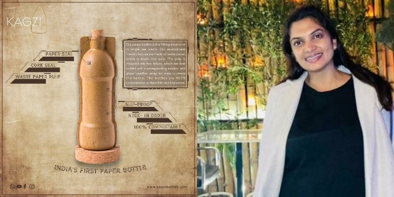 नोएडा की इस महिला ने बनाई 100 प्रतिशत कंपोस्टेबल पेपर बोतल, प्लास्टिक बोतल से भी कम है इनकी कीमत