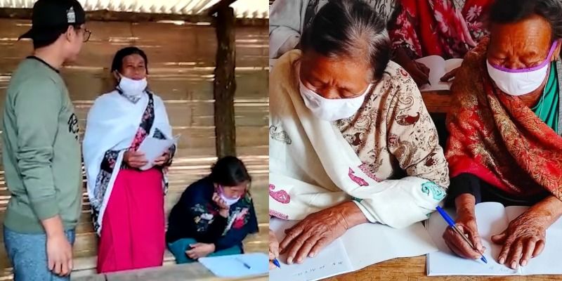 लॉकडाउन हुआ तो इस गाँव के बुजुर्गों ने किया पढ़ाई-लिखाई का फैसला, अब रोज जाते हैं स्कूल