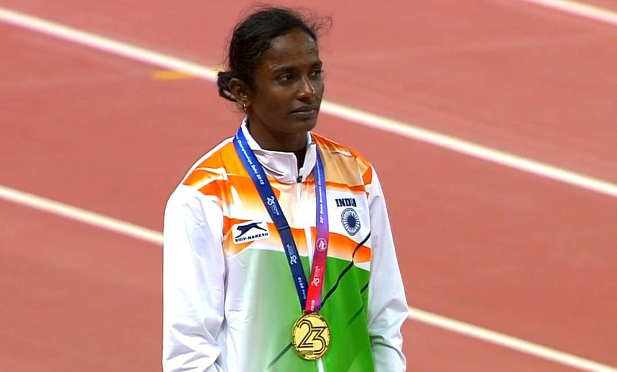 एशियन एथलेटिक्स में भारत को स्वर्ण दिलाकर किया देश का सिर ऊंचा करने वाली गोमती मारिमुथु