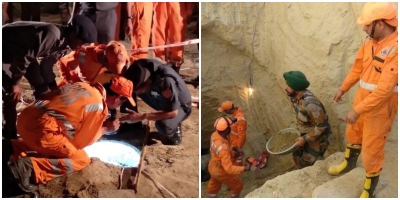 सेना और NDRF को सलाम: 48 घंटे तक बोरवेल में  फंसे 18 महीने के बच्चे को जिंदा निकाला