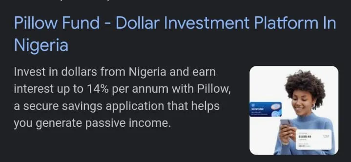 Pillow nigeria ad