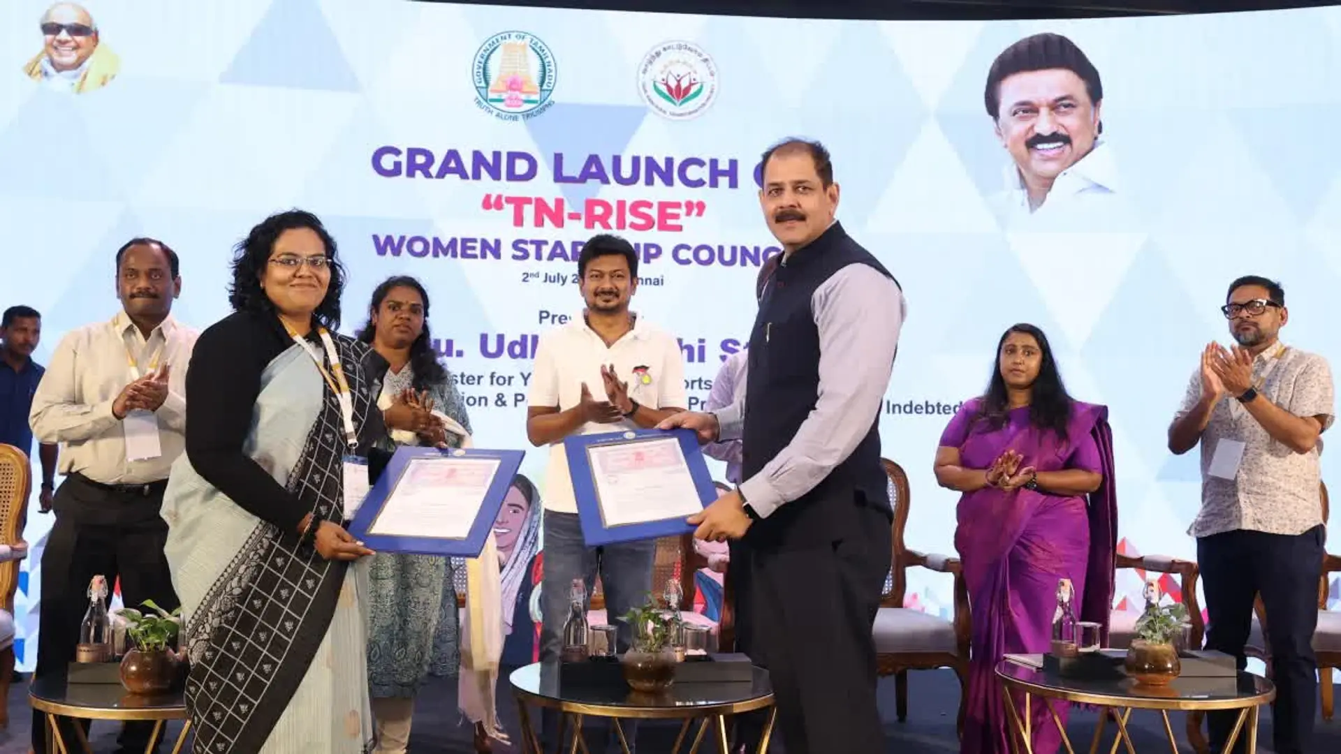ஊரக மகளிர் ஸ்டார்ட்-அப்`க'ளை ஊக்குவிக்க 'TN-Rise' நிறுவனம்: அமைச்சர் உதயநிதி ஸ்டாலின் தொடங்கி வைப்பு!