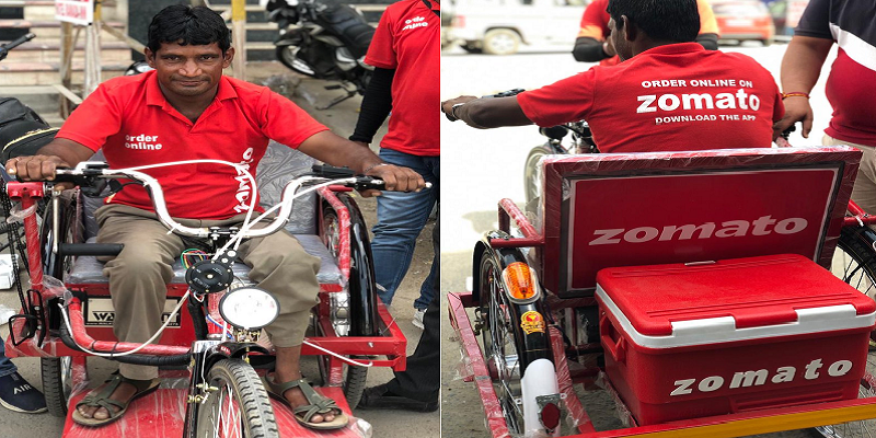 மாற்றுத்திறனாளி ஊழியருக்கு Zomato நிறுவனம் கொடுத்த இன்ப அதிர்ச்சி!