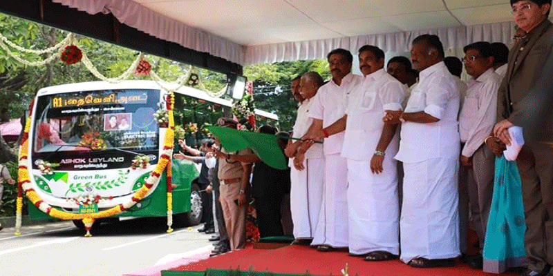 சென்னை நகரில் இரண்டு மின்சார பஸ்கள் அறிமுகம்! 