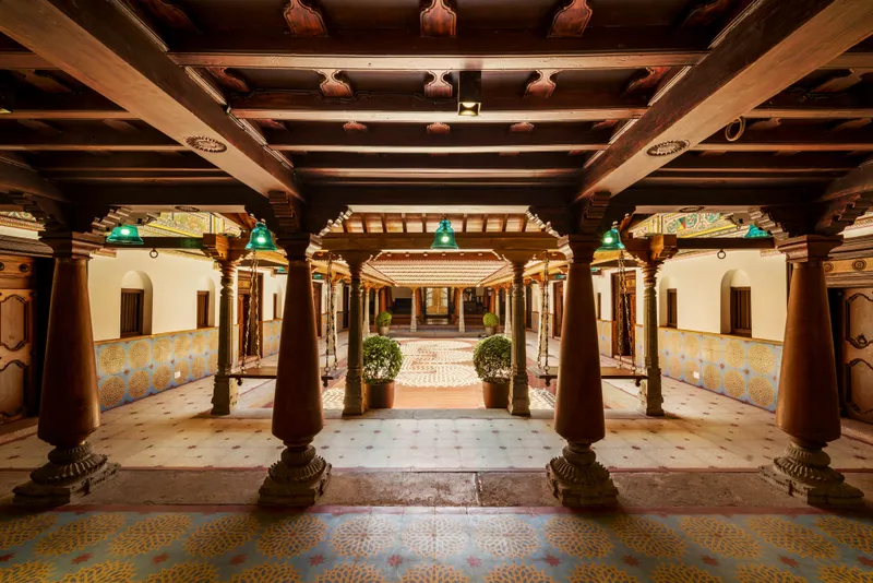 burma teak pillars