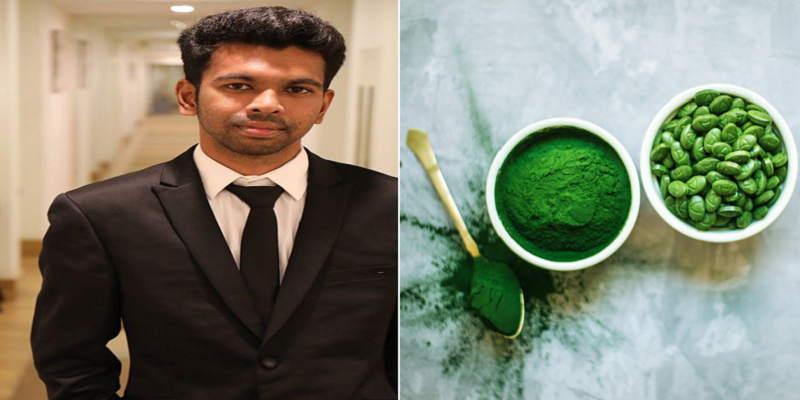ஏரோநாட்டிகல் இன்ஜீனியர் டூ சுருள்பாசி வளர்ப்பு: லாபத்துடன் தொழில் புரியும் கரூர் இளைஞர்!