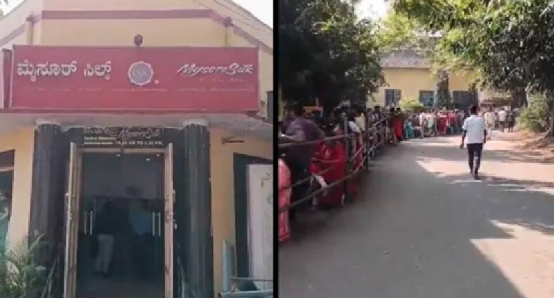 bengaluru saree queue