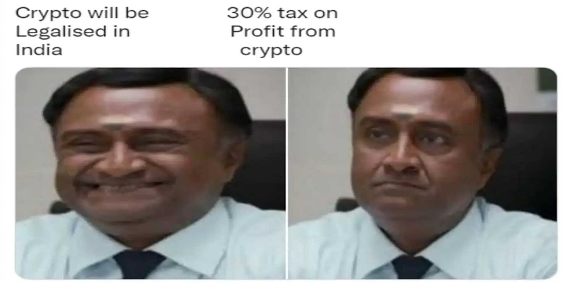 கிரிப்டோ வருவாயில் ‘30% வரி’ - ரியாக்ஷனை ‘மீம்’களாக தெறிக்கவிட்ட நெட்டிசன்ஸ்!