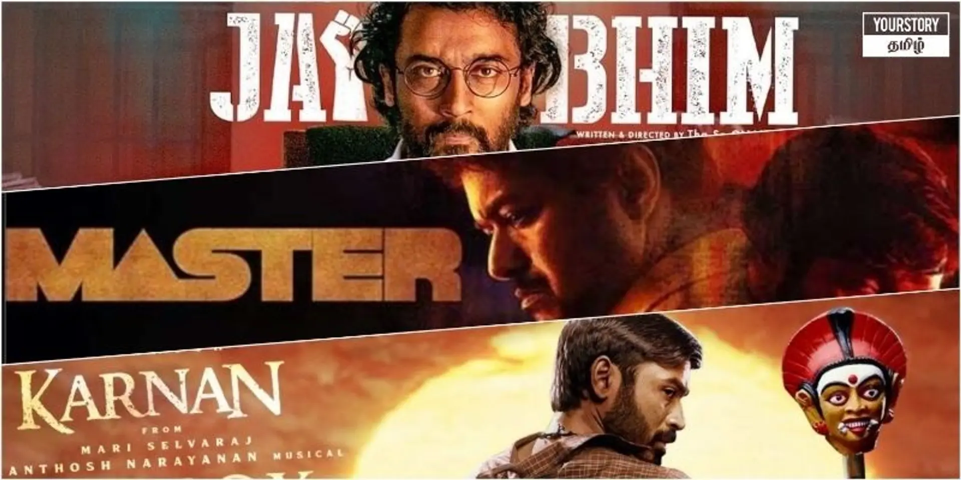 2021: IMDB-யின் டாப் 10 இந்திய படங்கள் பட்டியலில் 3 தமிழ் திரைப்படங்கள்!