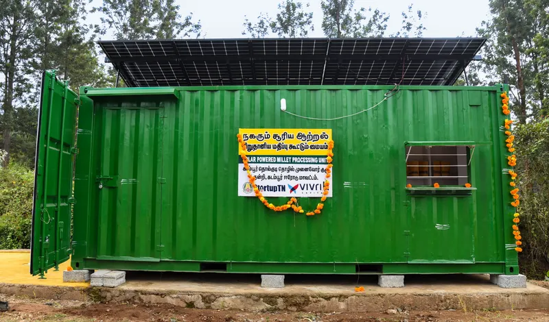 solar millet machine
