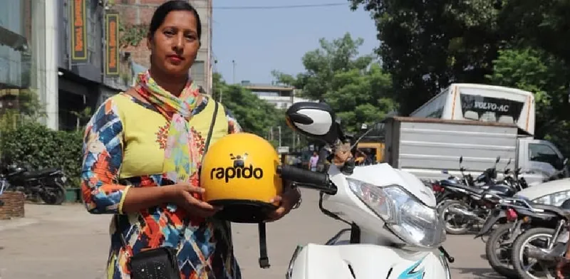 Rapido women bike-taxi