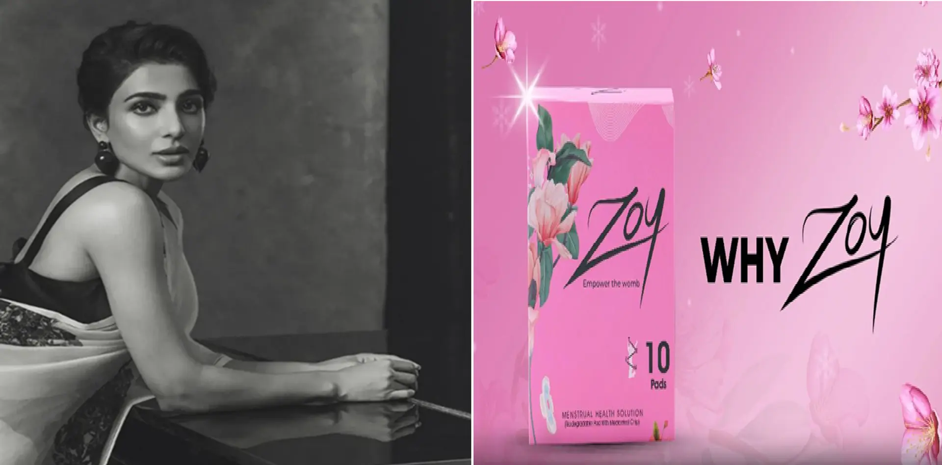 மூலிகை கலந்த, ஆரோக்கிய சானிட்டரி பேட் ப்ராண்ட் Zoy-இன் இணை நிறுவனரானார் நடிகை சமந்தா!