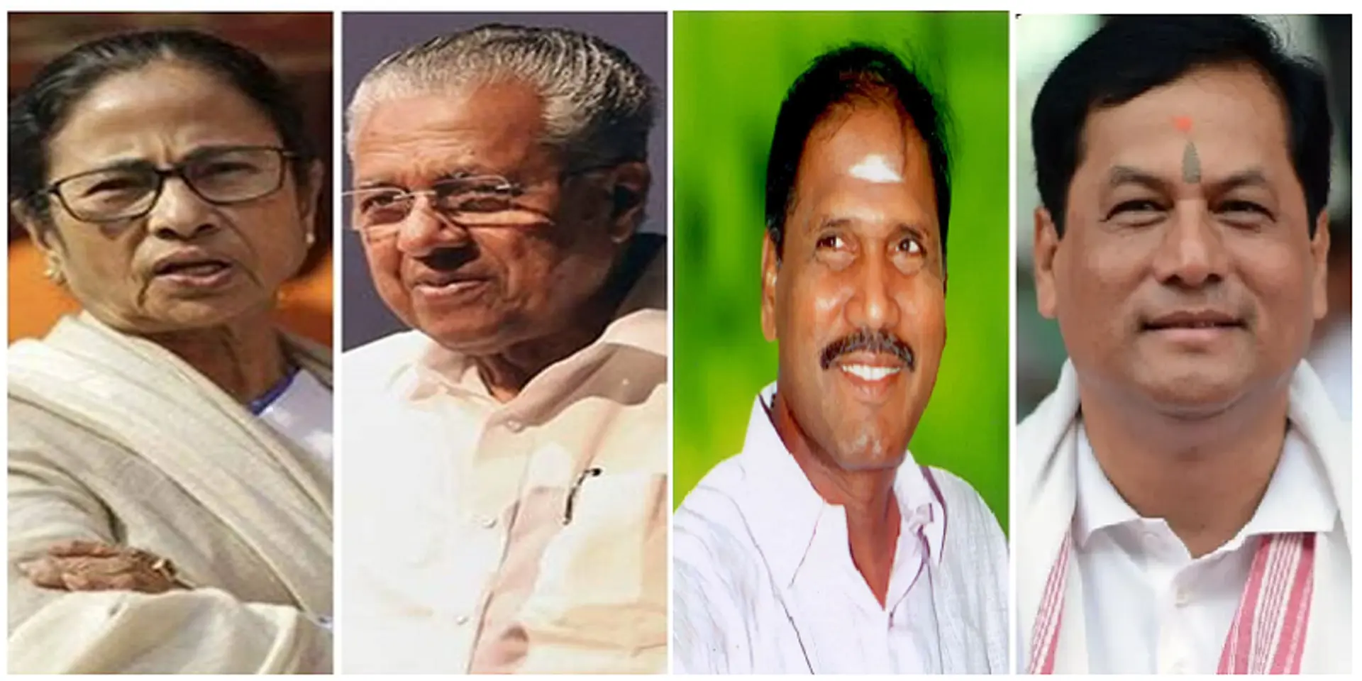 மேற்கு வங்கம், கேரளா, அசாமில் ஆளும் கட்சிக்கு வெற்றி முகம்; புதுவையில் பாஜக கூட்டணி முன்னிலை!
