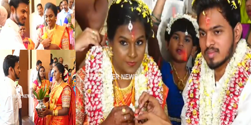 மதங்களைக் கடந்த திருமணம்: மஞ்சக்கிழங்கு தாலி, பறை முழங்க தமிழர் பாரம்பரிய கொண்டாட்டம்!