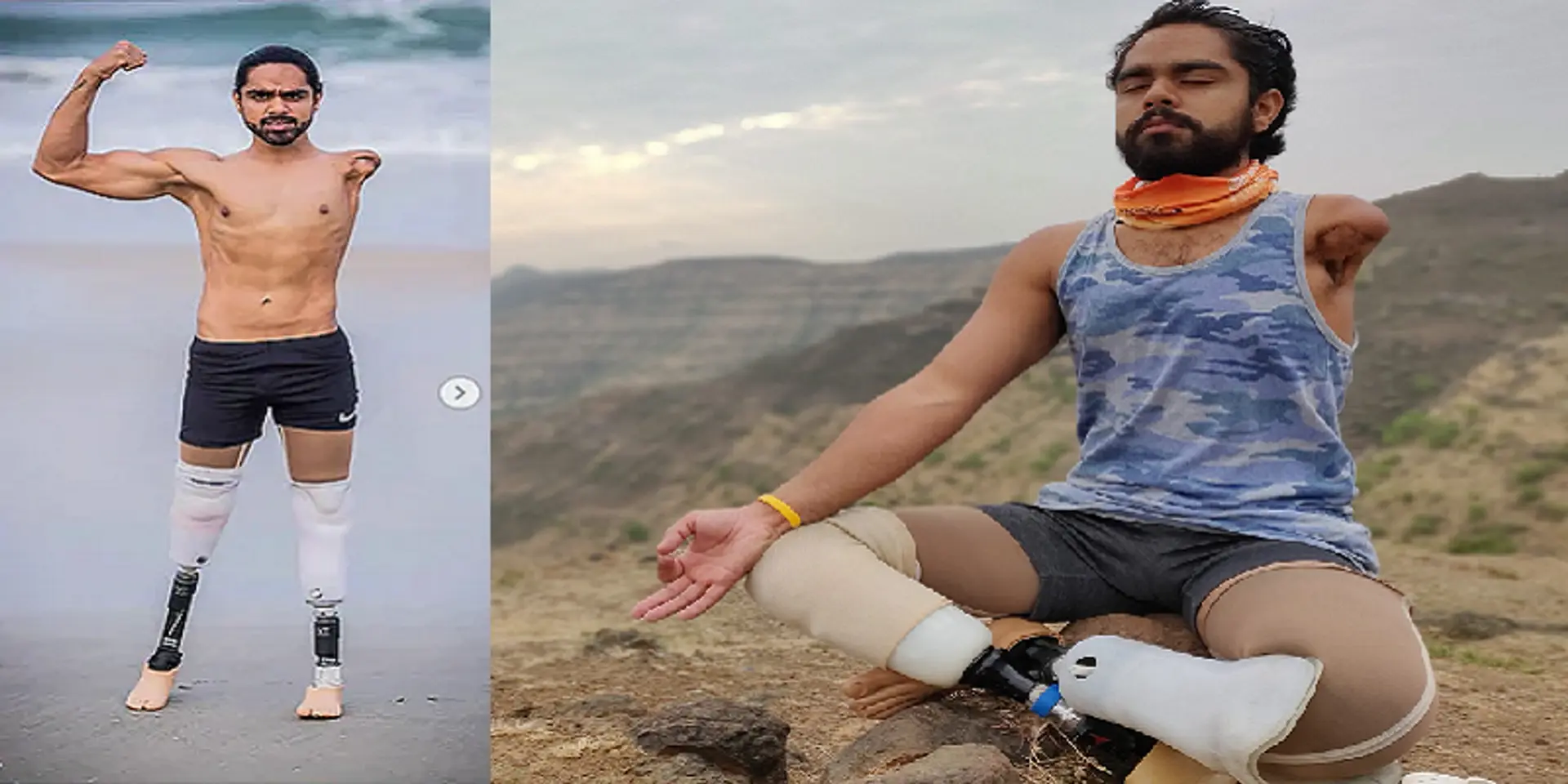 ஒற்றைக் கையை உயர்த்தி பிடித்து விண்ணைத் தொடும் நம்பிக்கை நட்சத்திரம்!