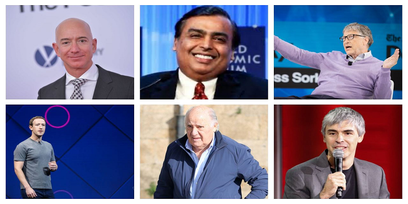 கொரோனா சமயத்திலும் 2020ல் மேலும் செல்வந்தர்கள் ஆன 13 பில்லியனர்கள்!